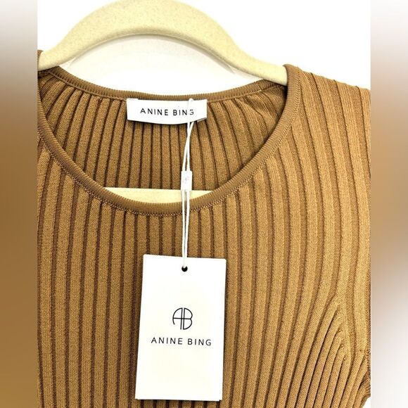 NWT Anine Bing Sia Ribbed Midi Dress - Picture 11 of 13